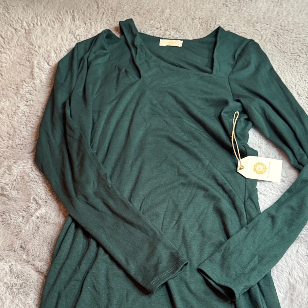 Green Long Sleeve Dress
